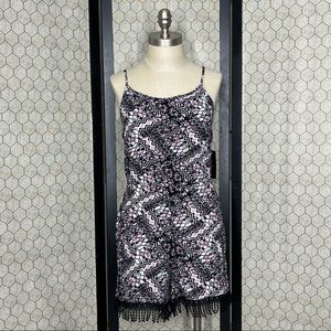 shosho Shorts Print Romper